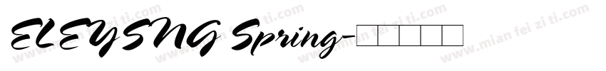 ELEYSNG Spring字体转换